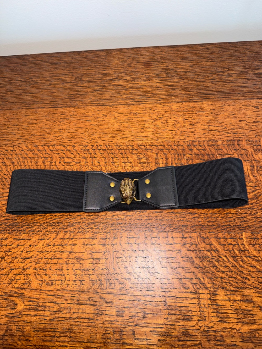 NWOT Kurt Geiger London Signature Eagle Head Elastic Stretch Belt - Picture 2 of 6